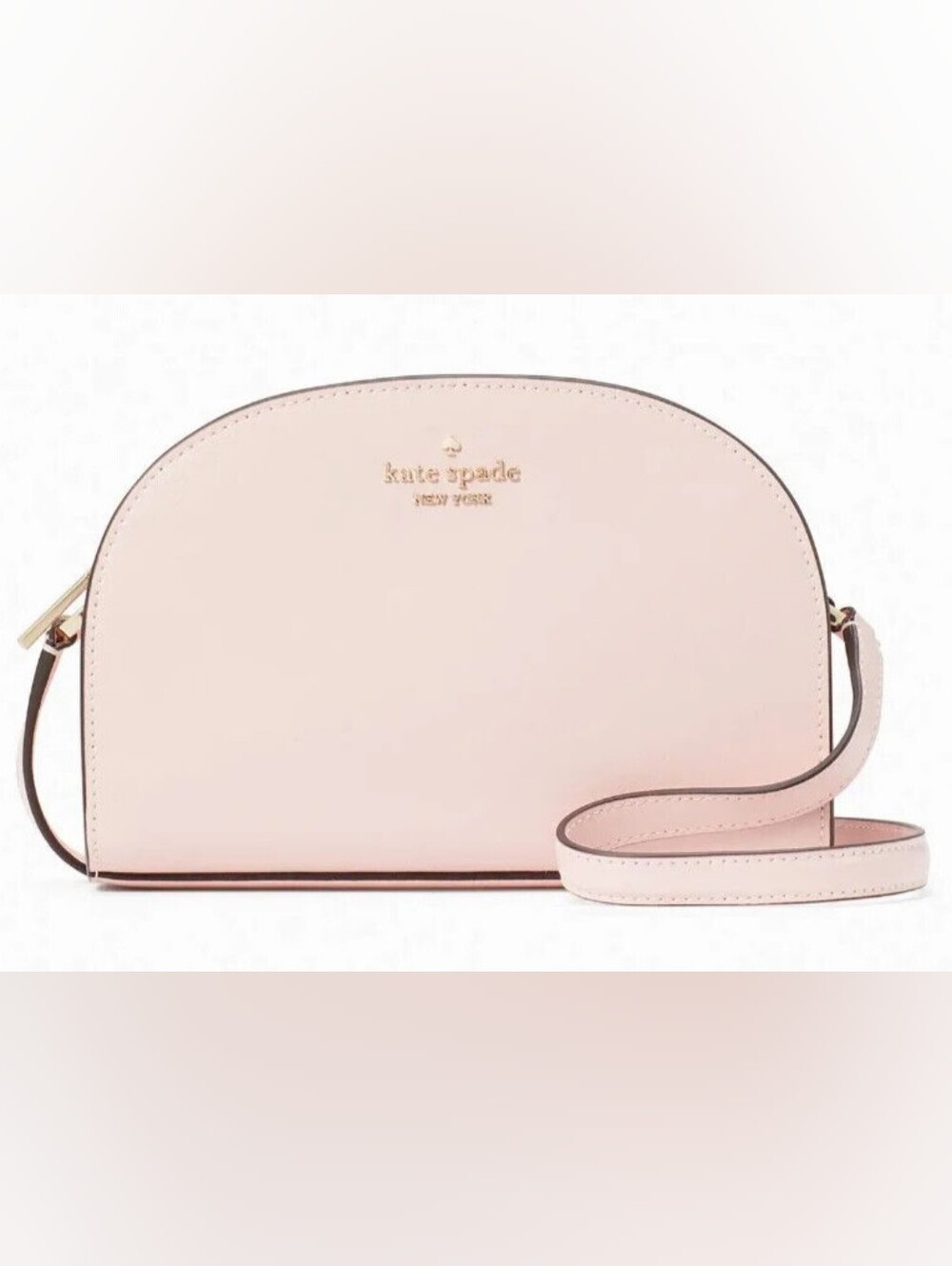 kate spade Blush Pink Saffiano Leather Dome Crossbody Bag